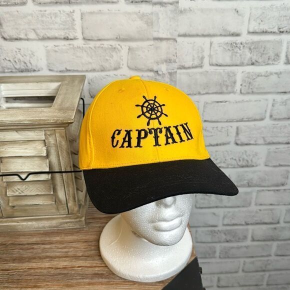 Embroidered ‘Captain’ Hat Boating Sailing - Picture 1 of 3